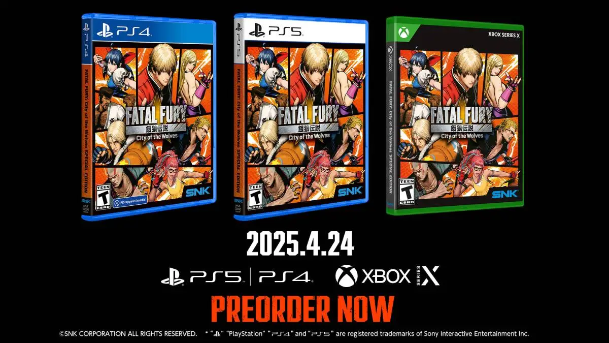 Fatal Fury: City of the Wolves Pre-Order and Editions Shared