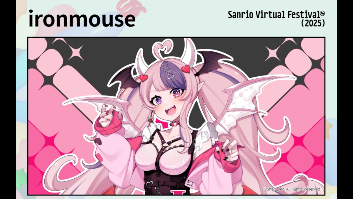 Ironmouse at Sanrio Virtual Festival 2025